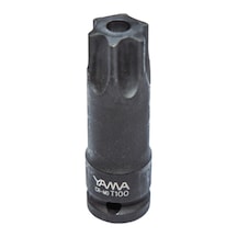 Yama YAHLTXD100 1/2" T100 CR-MO Altı Köşe Delikli Torx Lokma