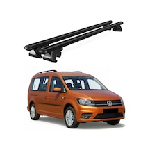 Volkswagen Caddy Maxi Life 5d 2007-2015 Uyumlu Siyah Ara Atkı Port Bagaj Tavan Barı
