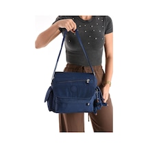 Postacı Okul Çantası Çapraz Askılı Büyük Boy 33 27 Cm Askı Uzunluğu 130 Cm Çok Cepli Kapaklı Omuz Lacivert