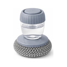 Deterjan Hazneli Bulaşık Yıkama Teli, Pembe, Silikon Ve Termoplastik Elastomer, Antibakteriyel, Ergonomik Tutuş, 2 Adet