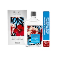 Pomellos 80 Derece Jamaika Gülü & Beyaz Frangipani Kolonyası Cam Şişe 250 ML