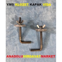 Yms Klozet Kapak Vidası Metal Klozet Vidası 2 Adet