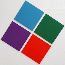 Keçe Kumaş Kaplı Mantar Duvar Panosu 4 Renkli 30X30 Cm 4 Adet
