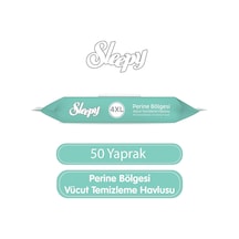 Lexroo Perine Bölgesi Vücut Temizleme Havlusu 50 Yaprak Tek Ebat