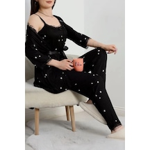 Seka Store Seka Pegasus Üçlü Pijama Takımı Siyahyıldız - 70044.1048. Çok Renkli