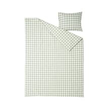 Ikea Ektandvınge Tek Kişilik Nevresim Takımı 150 X 200 Cm Beyaz - Açık Yeşil Çok Renkli