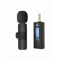 K35 Kablosuz Yaka Mikrofonu Aux Girişli Mini Taşınabilir Mikrofon