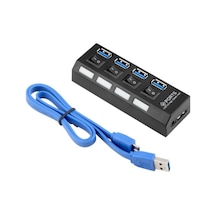 Pmr 4 Port Düğmeli Usb 3.0 Çoklayıcı Hub
