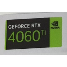 Nvidia Geforce Rtx 4060 Ti Sticker Yatay Etiket D159