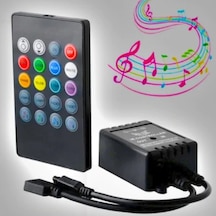 Led Set 5 Metre Muzik Ritmine Göre Adaptörlü Silikonsuz Model