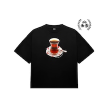 Startmore Çay İs The Main Character Karakterim T-shirt Siyah