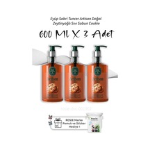 Artisan Doğal Zeytinyağlı Sıvı Sabun Cookie 600 Ml X3