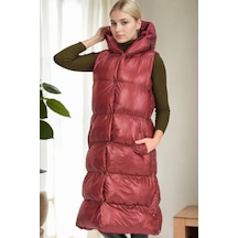 Z9734 Dewberry Xexese Bayan Yelek-bordo Bordo