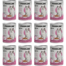 Foodline Tavuklu Yavru Kedi Konservesi 12 x 400 G