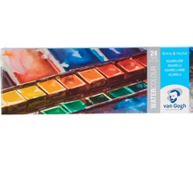 Van Gogh Water Colour 24'lü Metal Kutu Sulu Boya Set 20m8624 - Rt