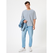 Koton Loose Fit Jean Pantolon - Steve Jean Açık İndigo 4sam40013ıd Açık İndigo
