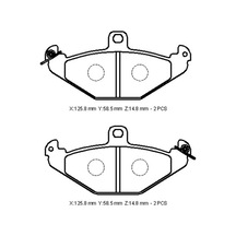 Renault Safrane 92/96 Arka Fren Balatası Kablosuz Disk 125,8x58,5x14,8 Bramax - Fren Ve Ekipmanları