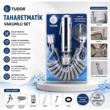 Krom Taharatmatik Seti Taharatmetik El Duşu- Hortum - Mafsal Vakumlu Set 5705