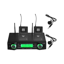 Roof Uhf Dijital Kontrol Kablosuz Telsiz 2 Yaka Mikrofonu R-203