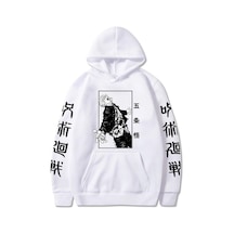 Tarzsokak Jujutsu Kaisen Satoru Gojo Grafik Hoodies 14724 Siyah