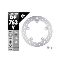 Bmw F 800 Gs Adventure Arka Fren Diski 265 Mm 2012-2018 Galfer Yuvarlak Sabit Disk