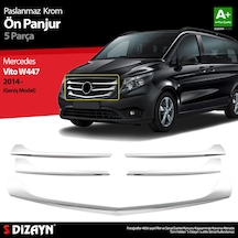 S-dizayn  Vito W447 Krom Ön Panjur Geniş Model 5 Prç. 2014-2020