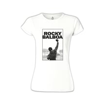 Rocky Balboa - Win Beyaz Kadın Tshirt 001