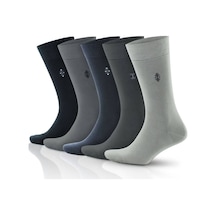 Go With Nefes Alan Elegant 200 Iğne Dikişsiz 5 Çift Bambu Çorap (491165602) Çok Renkli