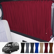Pandami Iveco Daily 4/5 Nesil Uzun Şase 2006-2014 Uyumlu Bordo Raylı Oto Perde Takımı