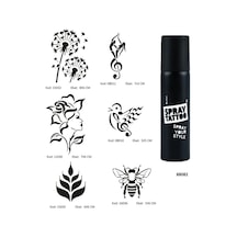 Müzik Ve Doğa Spray Tattoo Geçici Dövme Seti Dark Sprey Dövme Kiti