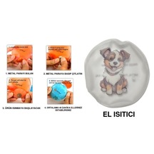 Sevimli Köpek Cep Sobası,el Isıtıcı,sıcak Su Torbası Pvc 9cm