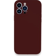 Newface Apple iPhone Uyumlu 13 Pro Max Kılıf Lansman Legant Silikon Glblseme - 69 - Bordo