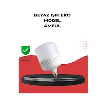 Enerji Tasarruflu Şarjlı Led Ampul 30w Beyaz Işık Çok Renkli