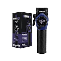 Powertec Tr-5100 Göstergeli Ayarlanabilir 9000 Rpm Hız Kaydırmaz Gövdeli Tıraş Makinesi Mavi