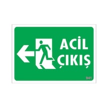Pvc Levha Quot;Acil Çıkışquot; 17,5*25 Cm (475571970)