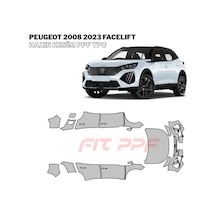 Peugeot 2008 - 2023 Facelıft 210 Mikron Premium Tpu Ppf Kaplama Seti-orta Kapı Direkleri