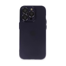 Newface Apple İphone 14 Pro Max Kılıf Luko Lens Silikon - Derin Mor