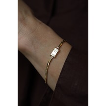 14 Ayar Altın İnce Gram Altın Bileklik Blk49018