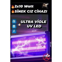 Sinek Öldürme Cihazı Elektrikli Sinek Öldürücü Uv Işıklı Sinek Yakalayıcı 2x10 Watt 80 Metre