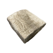 Merinos Harmony Çift Kişilik Peluş Battaniye 220x240 Vizon Rengi Yeni Model Yeni Desen