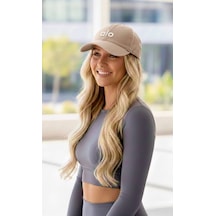 Gk Gamzelirenklerim Luxury Fashıon&accessorıes Nakış Logolu Kadın Baseball Şapka Ayarlanabilir Spor Günlük Cap Aloyazılı Bej