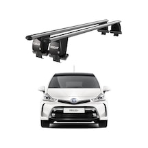 Royal Toyota Prius + 2012-2015 Uyumlu Gri Kilitli Ara Atkı Port Bagaj Tavan Barı