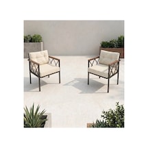 Safir 1+1 Bahçe-kafe-balkon-mutfak-berjer-ofis-salon Tekli Koltuk Krem