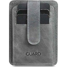 Guard Dikey Crazy Gri Deri Kartlık - 173gua2307t1470 Çok Renkli
