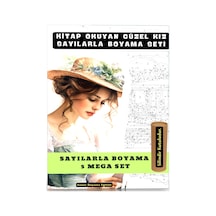 Sayılarla Boyama Tablo Seti Kitap Okuyan Güzel Kız