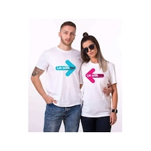 Tshirthane Sevgili Kombinleri I,M With Tohether Tshirt Kombini Beyaz