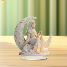 Lijinxu 2d Ay Peri Heykeli Koleksiyonları Yatak Odası Dolabı 18cmx20cm