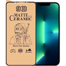 Apple Uyumlu   iPhone 13 Pro Ekran Koruyucu 9D Mat Seramik Nano Tam Kaplayan