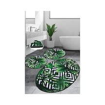 Tropic Djt 3 Lü Set Banyo Halısı Paspas Klozet Takımı Çok Renkli