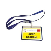 Sınıf Başkanı Yaka Kartı İpli - 2 Adet